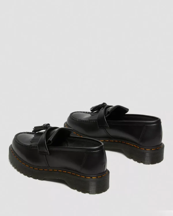 Adrian Bex Smooth Leather Tassel Loafers - Image 3